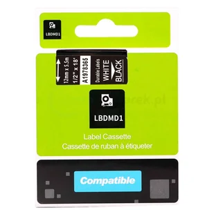 Dymo Taśma D1 Durable 1978365 12mm x 7m biała czarny nadruk - zamiennik PROMOCJA! D1-D-1978365 - Etykiety do drukarek - miniaturka - grafika 2