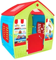 Place zabaw - Mochtoys MOCHTOYS Domek Ogrodowy Lodziarnia Owalny Kształt Świetliki Otwierane Drzwi Okna Cukiernia 12153 - miniaturka - grafika 1