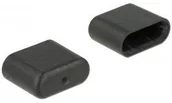 Akcesoria do tabletów i e-booków - Delock USB chroniące przed kurzem typc czarna 10 sztuk 64008 - miniaturka - grafika 1