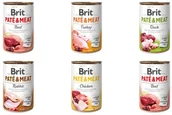 Mokra karma dla psów - Brit PATE & MEAT MIX SMAKÓW 30x400g 22906-uniw - miniaturka - grafika 1