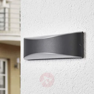 LAMPENWELT.COM Akira, kinkiet zewnętrzny LED - Lampy ogrodowe - miniaturka - grafika 2