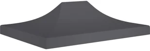 VidaXL Dach do namiotu imprezowego, 4 x 3 m, antracytowy, 270 g/m - Pawilony ogrodowe - miniaturka - grafika 2