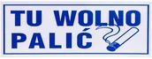 Tablice BHP - ANRO Tabliczka ostrzegawcza Tu wolno palić 50/T/P - miniaturka - grafika 1