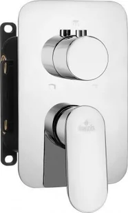 Deante Bateria wannowo-prysznicowa podtynkowa Alpinia do BOXA chrom BXY_0GAM - Baterie podtynkowe - miniaturka - grafika 2