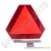 Części i akcesoria do maszyn rolniczych - TRÓJKĄT OSTRZEGAWCZY TW-11 NIEROZKŁADANY Z MOCOWANIEM TRÓJKĄT.NIEROZK. - miniaturka - grafika 1