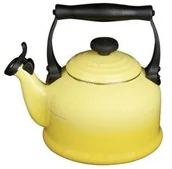 Czajniki na gaz - Le Creuset Czajnik na wodę z gwizdkiem cytrynowy 92000800516000 - miniaturka - grafika 1