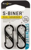 Sprzęt wspinaczkowy - Nite Ize Karabińczyk S-biner Podwójny #1 Czarny - miniaturka - grafika 1