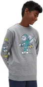 Bluzy dla dziewczynek - Vans bluza ęca BOYS SK8 CADET CREW Cement Heather - miniaturka - grafika 1