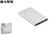 Powerbanki - S-link Powerbank IP-P22 4000mAh Srebrny - miniaturka - grafika 1