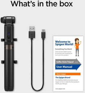 Spigen S540W WIRELESS SELFIE STICK TRIPOD BLACK fd-12460-0 - Selfie stick - miniaturka - grafika 22