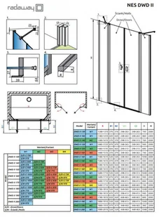 Radaway Nes DWD II Drzwi prysznicowe wnękowe 170x200 cm profile chrom szkło przezroczyste EasyClean 10037073-01-01/10041097-01-01 - Ścianki i drzwi prysznicowe Radaway Nes DWD II Drzwi prysznicowe wnękowe 170x200 cm profile chrom szkło przezroczyste EasyClean 10037073-01-01/10041097-01-01 - Ścianki i drzwi prysznicowe - miniaturka - grafika 1
