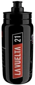 Akcesoria rowerowe - ELITE Bidon rowerowy FLY Teams 2021 Vuelta Black Map 550 ml - miniaturka - grafika 1