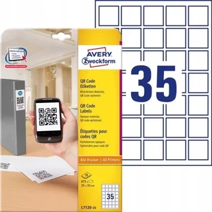 Avery Zweckform Etykiety do QR kodów Zweckform 45 x 45 mm, 20 etykiet/a4 ZW296 - Etykiety do drukarek - miniaturka - grafika 3