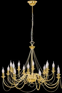 Euluna Żyrandol Retro, 16-punktowy, złoty - Lampy sufitowe - miniaturka - grafika 2