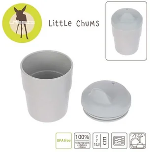 Lassig Kubek z silikonową pokrywką z dziubkiem Little Chums Kot solution-bc-7420-0 - Miseczki i talerzyki dla dzieci - miniaturka - grafika 2