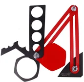 Narzędzia glazurnicze - Mechanic Szablon przymiar do otworów w płytce TileTEMPLATE 19568442102 - miniaturka - grafika 1