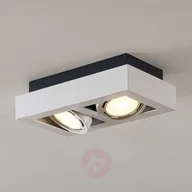 Lampy sufitowe - ARCCHIO Spot sufitowy LED Ronka, GU10, 2-pkt., biały - miniaturka - grafika 1