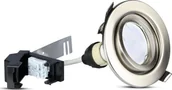Lampy pozostałe - V-TAC downlight VT-4444 12 cm GU10 6400K 400lm srebrny 3 szt twm_982013 - miniaturka - grafika 1