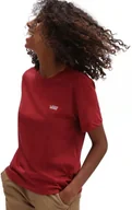 Koszulki i topy damskie - Vans t-shirt damski JUNIOR V BOXY TEE Pomegranate - miniaturka - grafika 1