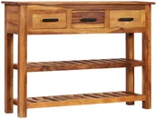 Szafki do salonu - vidaXL vidaXL Szafka z 3 szufladami, 110 x 30 x 80 cm, lite drewno sheesham - miniaturka - grafika 1
