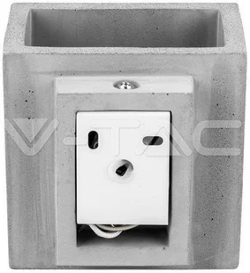 v-tac Kinkiet V-TAC BETON G9 LED Kwadrat Ciemny Szary IP20 VT-892 - Lampy ścienne - miniaturka - grafika 3