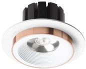 Lampy sufitowe - Redlux oprawa sufitowa LED Sharm R I 10W 900lm 3000K 24° biała miedź 11,5cm wpuszczana R13235 - miniaturka - grafika 1