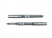 Przybory szkolne - Pilot Cienkopis V5 czarny (12szt) - miniaturka - grafika 1