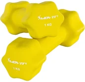 Hantle i ciężarki - Movit ZESTAW 2x HANTLE NEOPRENOWE 1 KG CIĘŻARKI 20040391 - miniaturka - grafika 1