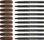 Cienkopisy - Schneider Topliner 967 cienkopis (grubość kreski 0,4 mm) 10 sztuk brązowy 196707 - miniaturka - grafika 1