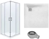 Kabiny prysznicowe - Roca Town Square 90x90 AMP160901M+AP0338438401100 - miniaturka - grafika 1