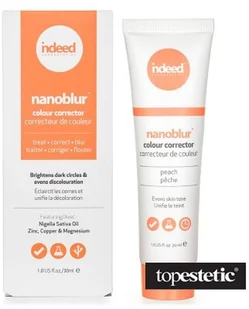 Indeed Indeed Nanoblur Colour Corrector Peach Korygujący krem nanoblur brzoskwinia 30 ml - Kremy do twarzy - miniaturka - grafika 2