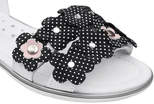 Bartek Sandałki dla dziewczynki 16168-Z14 Białe Sandały na rzepy 27702 - Buty dla dziewczynek - miniaturka - grafika 5