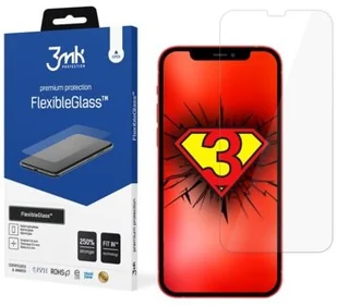 3MK Szkło ochronne hartowane Flexible Glass 7H do iPhone 12 Mini 5.4 8678X10 - Szkła hartowane na telefon - miniaturka - grafika 4