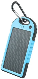 Forever Power Bank solarny 5000 mAh niebieski GSM011346 - Powerbanki - miniaturka - grafika 3