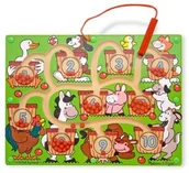 Zabawki zręcznościowe - Melissa & Doug Melissa and Doug Labirynt magnetyczny z cyferkami 12280 - miniaturka - grafika 1