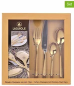 Zestawy sztućców - Laguiole Laguiole 16-częsciowy zestaw sztućców w kolorze złotym - miniaturka - grafika 1