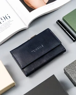 Cavaldi 4U Portfel damski ze skóry naturalnej z portmonetką na bigiel, RFID - Portfele - miniaturka - grafika 2