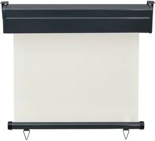 vidaXL Markiza boczna na balkon, 80 x 250 cm, kremowa vidaXL - Markizy - miniaturka - grafika 3