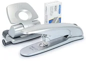 Zszywki - Rapesco Zero (w tym zestawie dziurkowania i zszywacz biura Typ kartek zszywkami 26/8 mm) srebrny 1282 - miniaturka - grafika 1