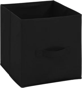 vidaXL Szafka, 4 kosze z tkaniny, czarne, 63x30x71 cm, stal vidaXL - Szafki do salonu - miniaturka - grafika 6