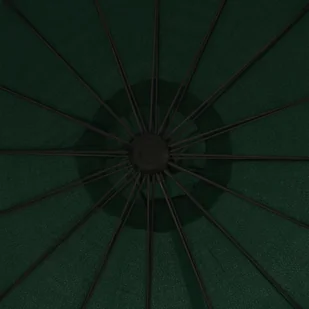 vidaXL Parasol ogrodowy, wiszący, zielony, 3 m, słupek aluminiowy vidaXL - Parasole ogrodowe - miniaturka - grafika 2