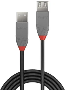 LINDY 36704 kabel przedłużający USB 2.0 typu A, antra Line - czarny, 3 m 36704 - Kable USB - miniaturka - grafika 3