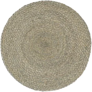 vidaXL Maty na stół, 4 szt., gładkie, szare, 38 cm, okrągłe, juta - Obrusy i serwetki - miniaturka - grafika 2