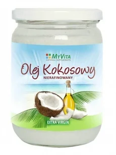 MYVITA Olej Kokosowy Nierafinowany 500ml - Witaminy i minerały dla sportowców - miniaturka - grafika 2