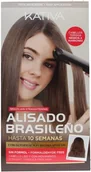 Kosmetyki do stylizacji włosów - Kativa ALISADO BRASILENO Zestaw do keratynowego prostowania CZARNYCH + BRĄZOWYCH włosów - miniaturka - grafika 1