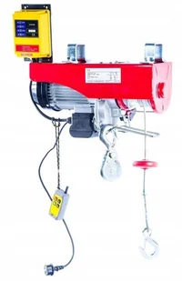 520 Wyciągarka linowa elektryczna ze sterowaniem zdalnym udźwig 500/1000 kg moc 1600 W długość liny 20 m) 24978766 52079741 - Wciągarki - miniaturka - grafika 4