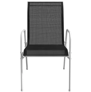 vidaXL Zestaw mebli ogrodowych, 5 elementów, 80 x 71 cm, szaro-czarny - Meble ogrodowe - miniaturka - grafika 7