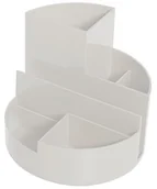Przyborniki na biurko - Maul organizer biurkowy, okrągły, 6 przegródek, wytrzymałe tworzywo ABS, szary 4117682 - miniaturka - grafika 1