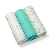 Pieluchy - BabyOno Pieluszki mulinowe Mięta 3 szt. - miniaturka - grafika 1