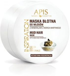 Apis NATURAL COSMETICS Dead Sea Mud Inspiration maska błotna do włosów z minerałami Morza Martwego 200 ml - Maski do włosów - miniaturka - grafika 2